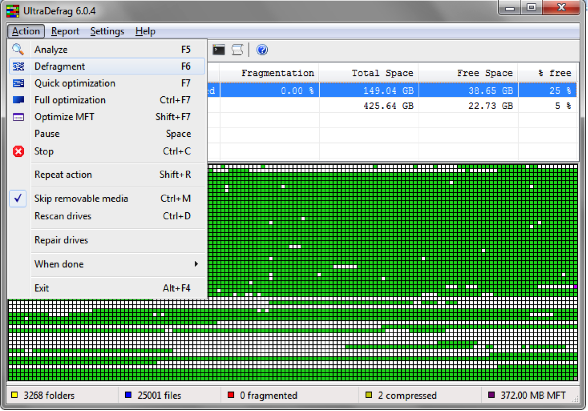 how to defrag an external hard drive on a mac