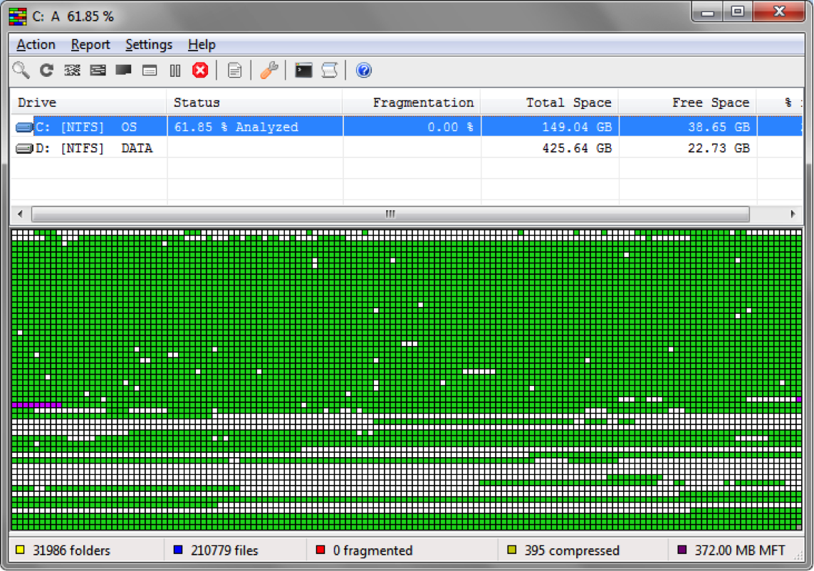 hard disk map